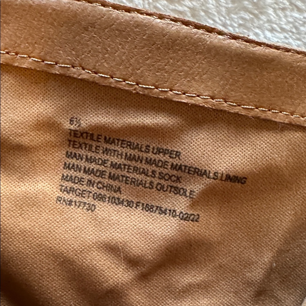 Universal Thread brown & tan patchwork block heel… - image 11